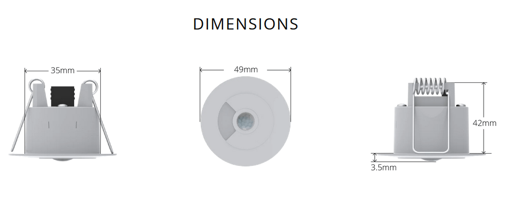 Faradite pohybový senzor 360 biely (0-10V LUX)