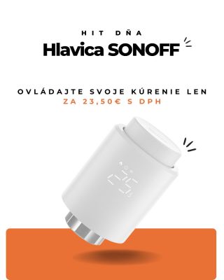 🔥 HIT DŇA! 🔥 Smart hlavica Sonoff TRVZB len za 23,50 €! 😍 Chytré vykurovanie = viac pohodlia, menej nákladov ♨️💡 ✨ Zigbee...