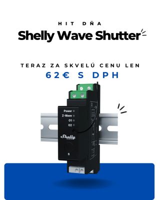 🔹 Hit dňa: Shelly Wave Shutter! 🔹 Zabezpečte si pohodlie a moderné ovládanie vašich roliet s naším Shelly Wave Shutter....