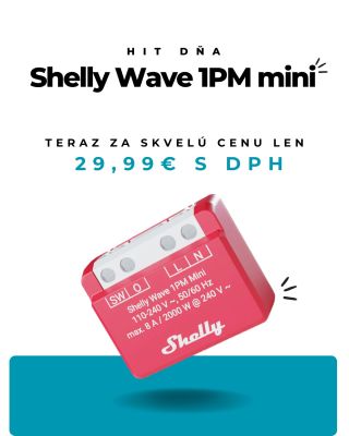 🎉 HIT DŇA je tu! Malý, ale extrémne šikovný Shelly Wave 1PM Mini práve letí do akcie — a k tomu za cenu, ktorá sa často...